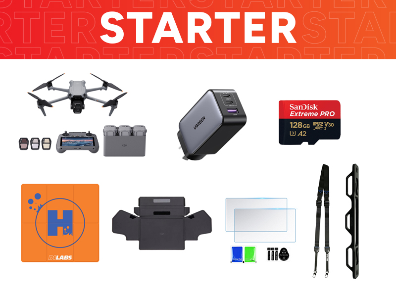 DJI Air 3S Starter Combo w. DJI RC 2
